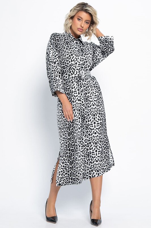 LT Collection Платье 581271 П15091-7М черно-белый