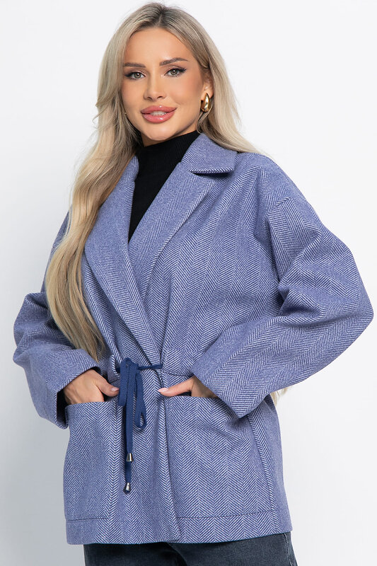 LT Collection Пальто 581272 Б15085-7М синий