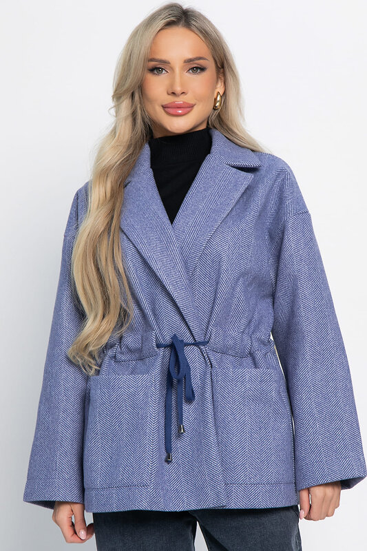 LT Collection Пальто 581272 Б15085-7М синий