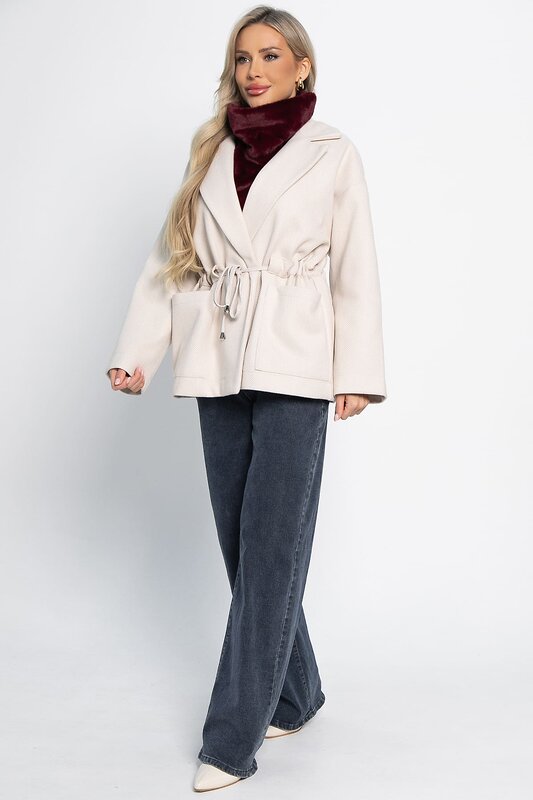 LT Collection Пальто 581273 Б15086-7М бежевый