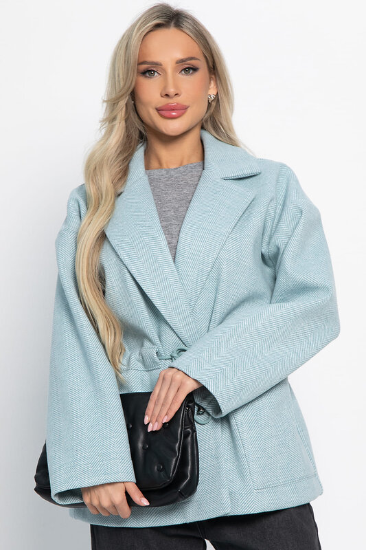 LT Collection Пальто 581274 Б15087-7М голубой