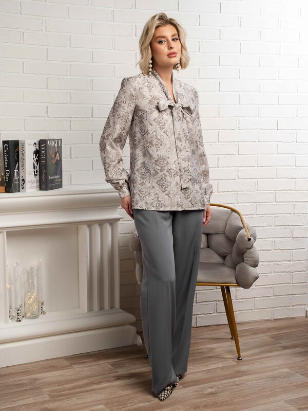 LT Collection Рубашка 581276 Б15117-10М серый