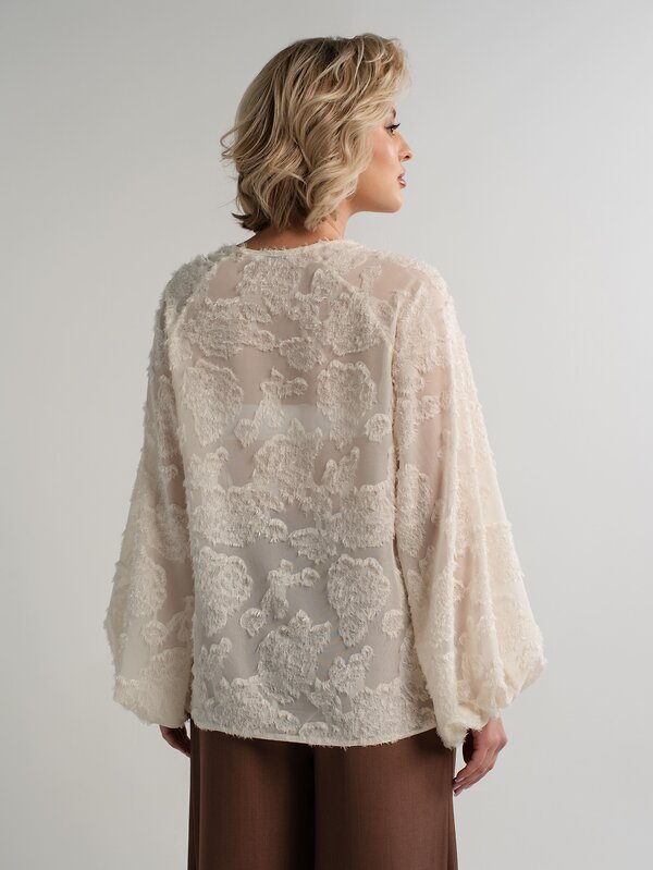 LT Collection Блуза 581277 Б15140-7М молочный