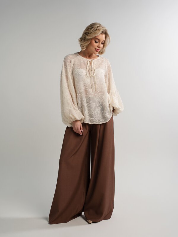 LT Collection Блуза 581277 Б15140-7М молочный