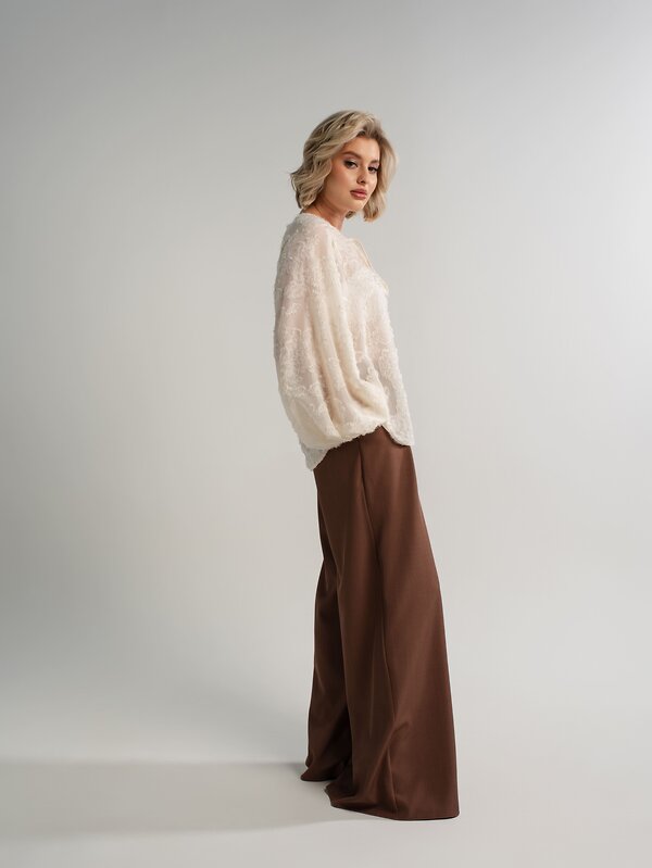 LT Collection Блуза 581277 Б15140-7М молочный