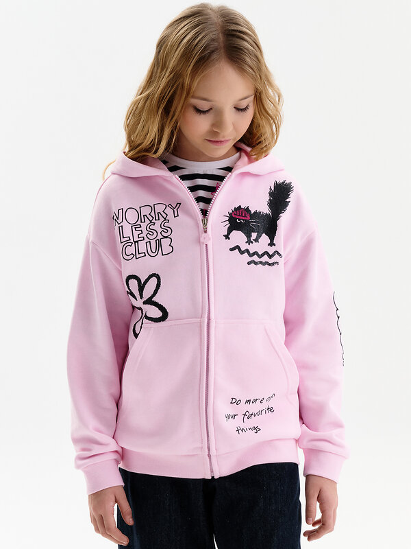 PELICAN Толстовка 581307 GFXK3389/1 Светло-розовый