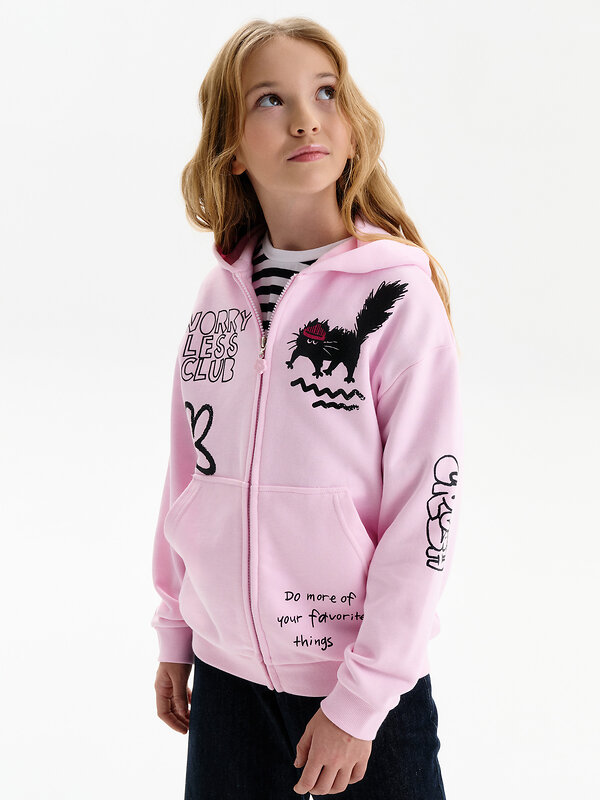 PELICAN Толстовка 581307 GFXK3389/1 Светло-розовый