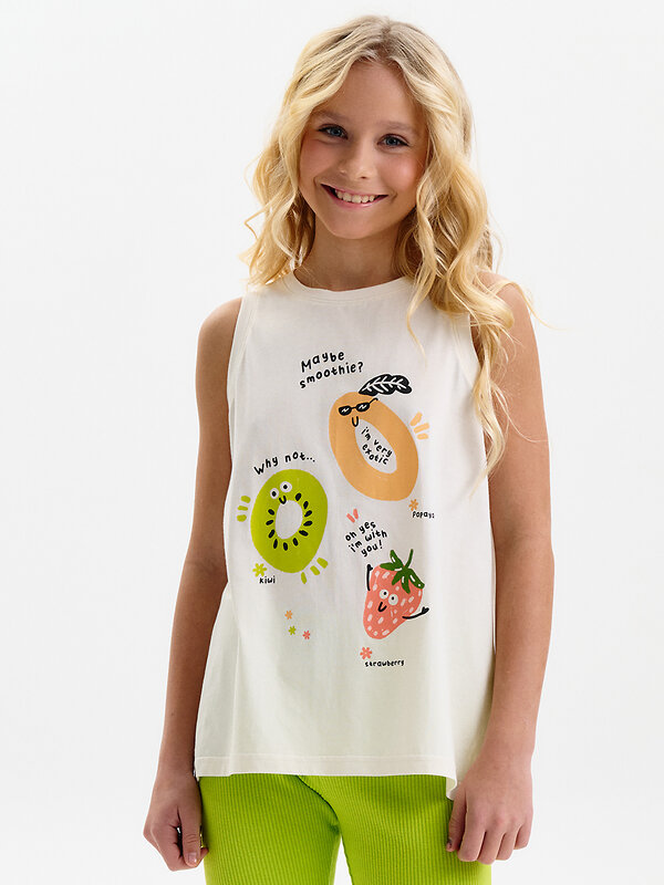 PELICAN Майка 581328 GFVV3390/1 Молочный