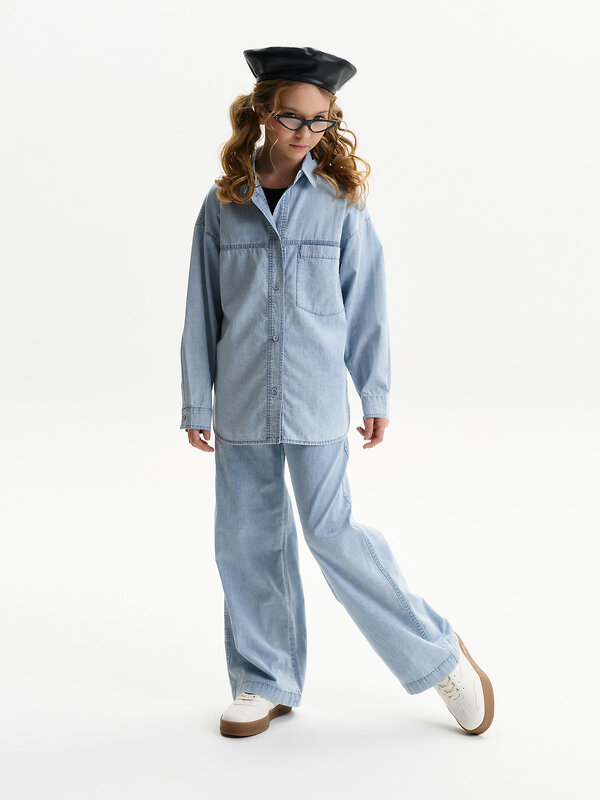 PELICAN Блузка 581336 GGCJ3352 Голубой