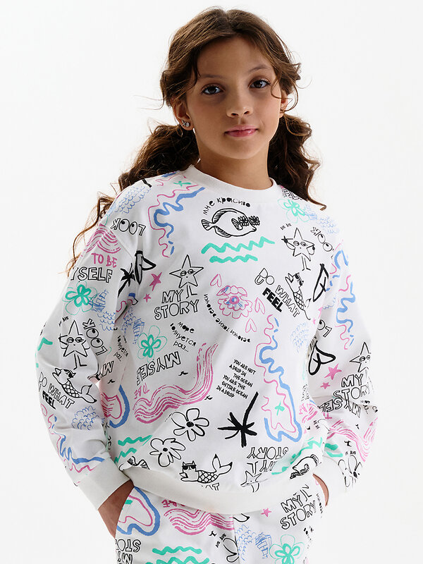 PELICAN Толстовка 581347 GFN3389 Молочный