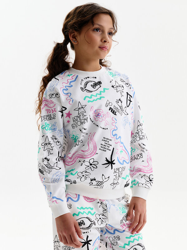 PELICAN Толстовка 581347 GFN3389 Молочный