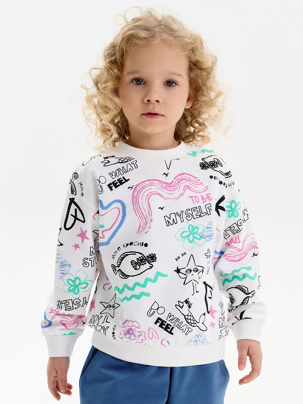 PELICAN Толстовка 581347 GFN3389 Молочный