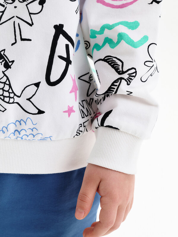 PELICAN Толстовка 581347 GFN3389 Молочный