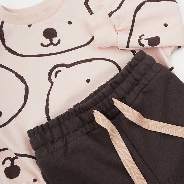 YOULALA Комплект 581353 8807310104 коричневый/бежевый