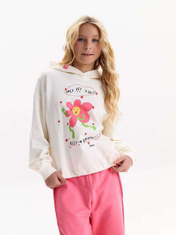 PELICAN Толстовка 581354 GFNK3388/1 Молочный