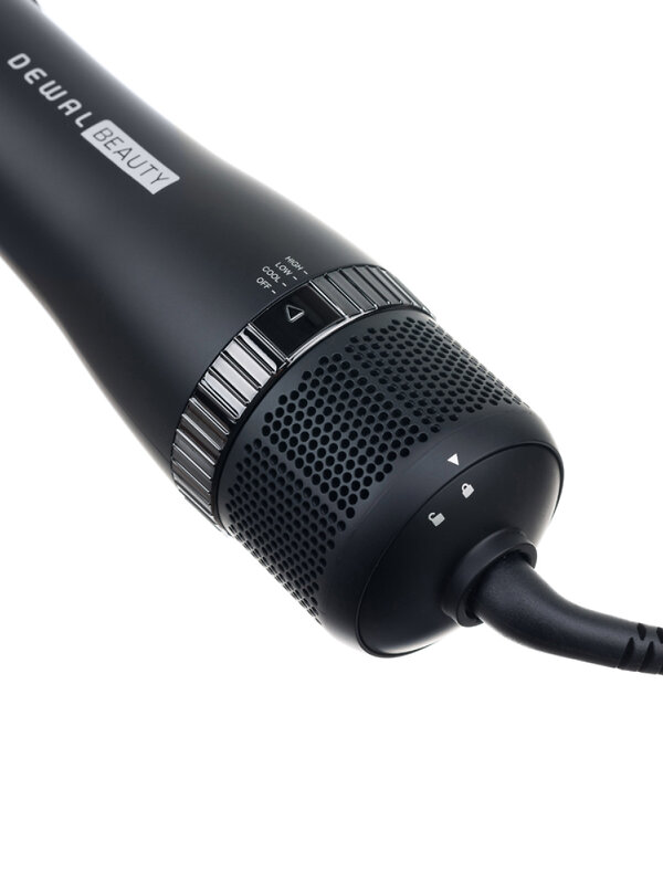 Dewal Beauty Фен-щётка для волос / HB4001 Classic, керамико-турмалиновое покрытие, черный, 1 насадка, 1000 Вт 581464 24416 
