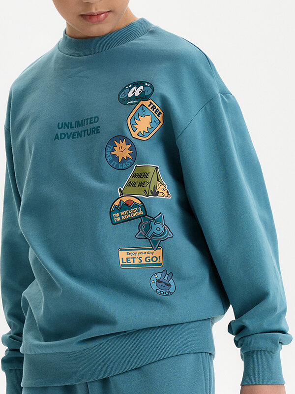 PELICAN Толстовка 581598 BFN3387 Джинс