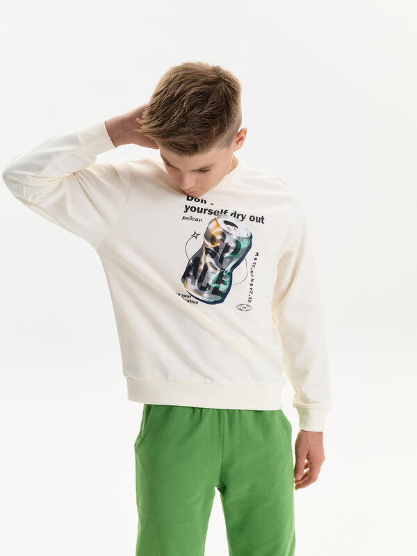 PELICAN Толстовка 581599 BFN3387/1 Молочный