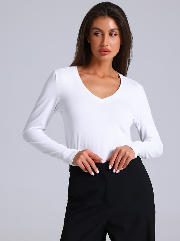 Апрель Лонгслив 581644 1ЖДЛД5090804 белый