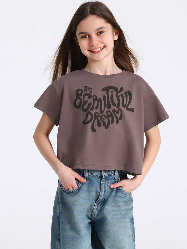 Апрель Футболка 581648 1ДДФК4696001 светло-коричневый