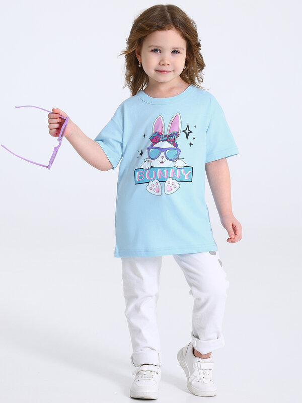 Апрель Футболка 581649 1ДДФК4327001 светло-голубой