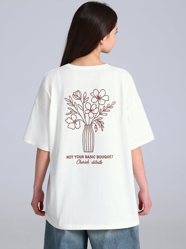 Апрель Футболка 581654 1ДДФК5009001 сливки