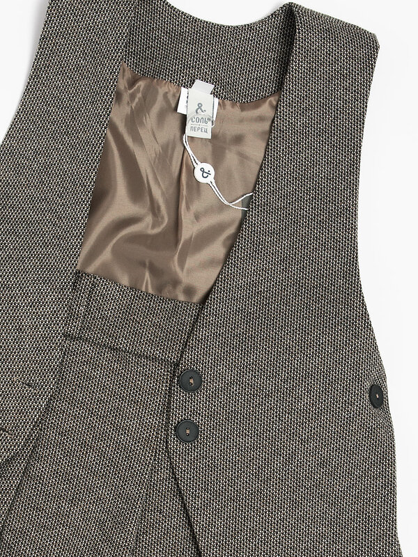 Соль&Перец Жилет 581674 SP0549EG коричневый