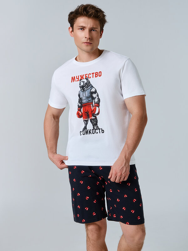 MARK FORMELLE Комплект 581703 591051 белый +боксерские перчатки на черном