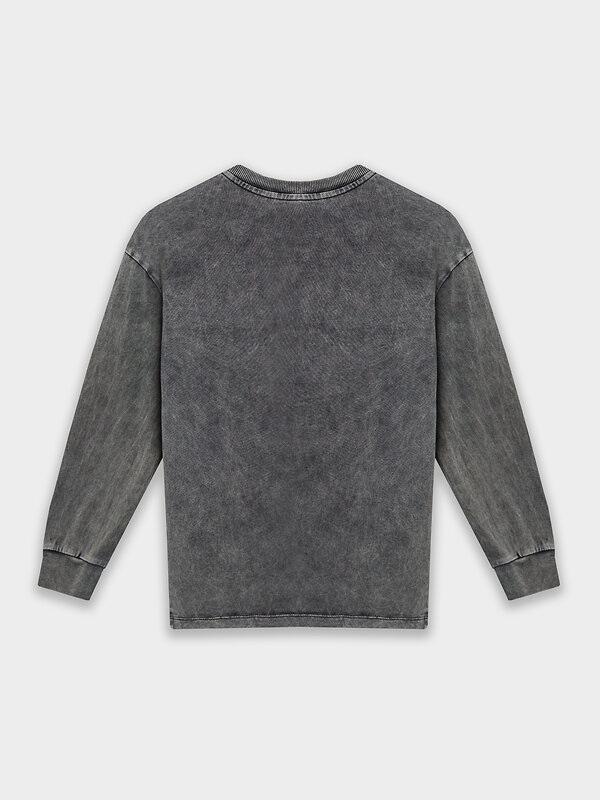 MARK FORMELLE Лонгслив 581704 123434/1 ACID WASH графит +печать