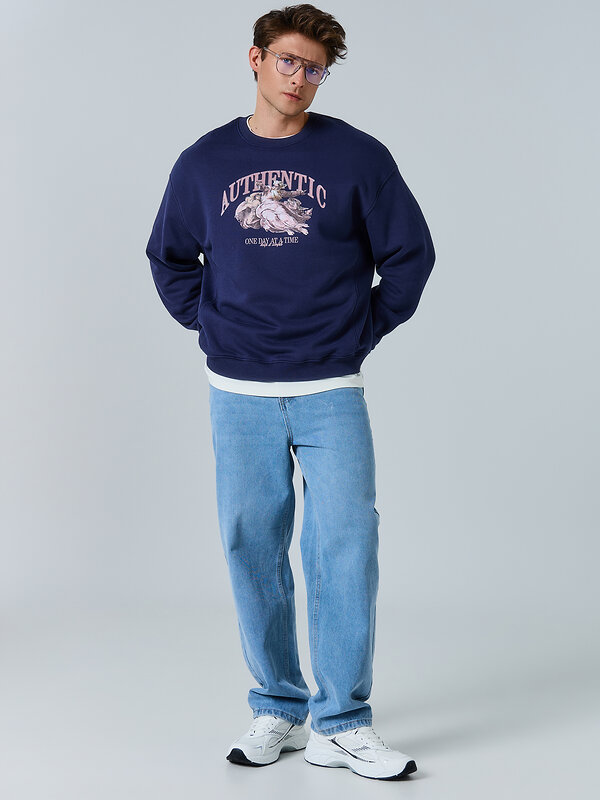 MARK FORMELLE Свитшот 581712 121893 полуночно -синий +печать