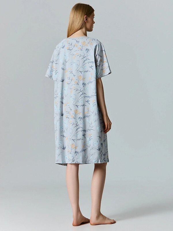 MARK FORMELLE Сорочка 581717 572385 цветочки на сером