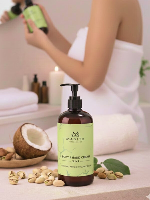 MANITA Парфюмированный крем для рук и тела / Pistachio, Almond, Coconut Cream, 300 мл 581759 28392 