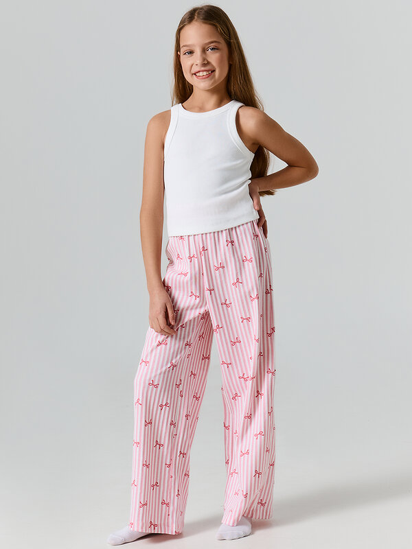 MARK FORMELLE Брюки 581778 587001 бантики на розовой полоске