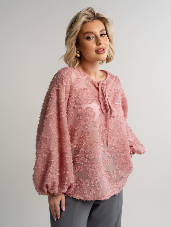 LT Collection Блуза 581788 Б15139-7М розовый