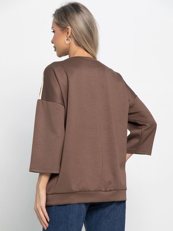 LT Collection Блуза 581789 Б15130-18М коричневый