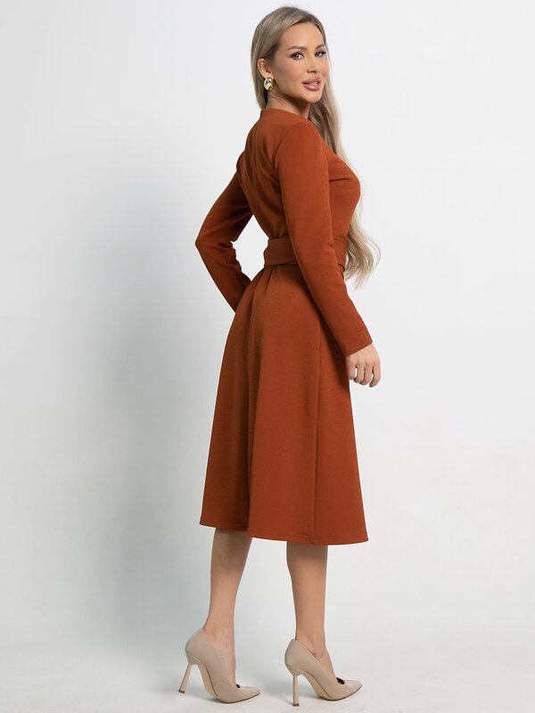 LT Collection Платье 581794 П15067-10М терракотовый