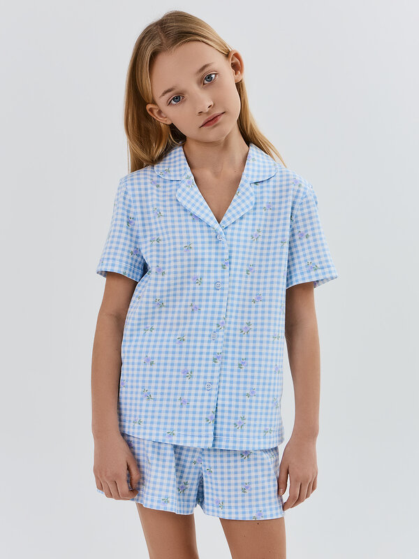 MARK FORMELLE Комплект 581812 567745 голубая клетка с цветами