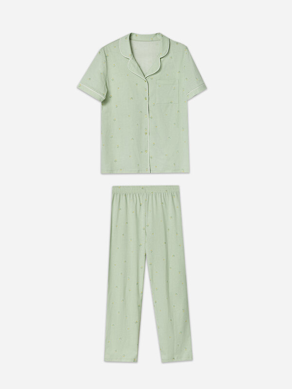 MARK FORMELLE Костюм 581817 592505-1 цветы на зеленой полоске