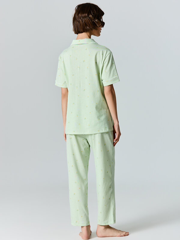 MARK FORMELLE Костюм 581817 592505-1 цветы на зеленой полоске