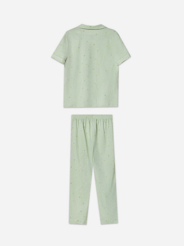 MARK FORMELLE Костюм 581817 592505-1 цветы на зеленой полоске