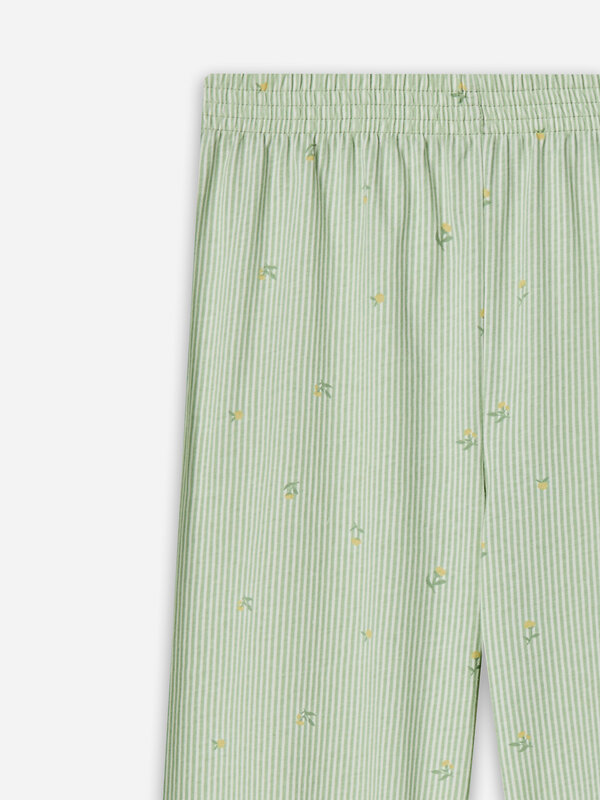 MARK FORMELLE Костюм 581817 592505-1 цветы на зеленой полоске