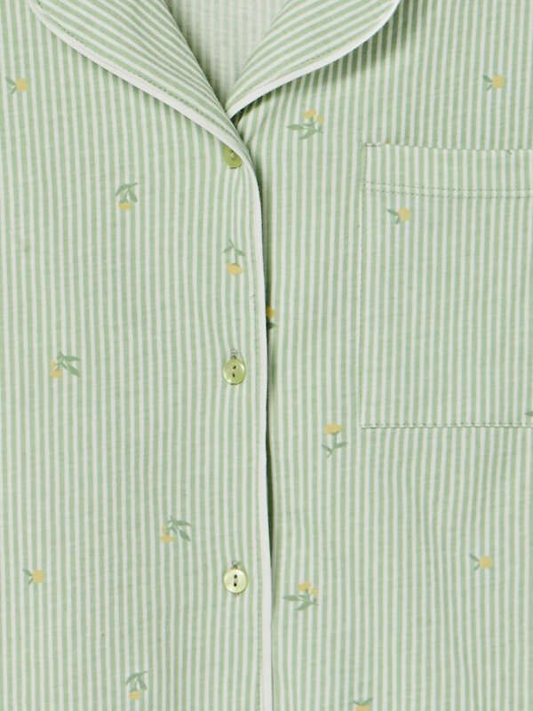 MARK FORMELLE Костюм 581817 592505-1 цветы на зеленой полоске