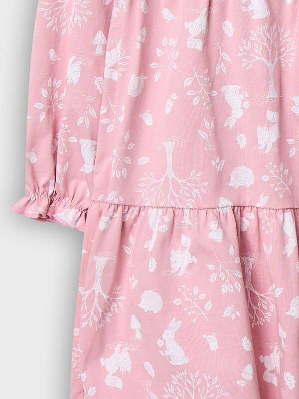 MARK FORMELLE Платье 581823 157985 лесные животные на п.розовом