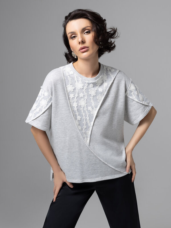 CHARUTTI Футболка 581868 12559 Серый