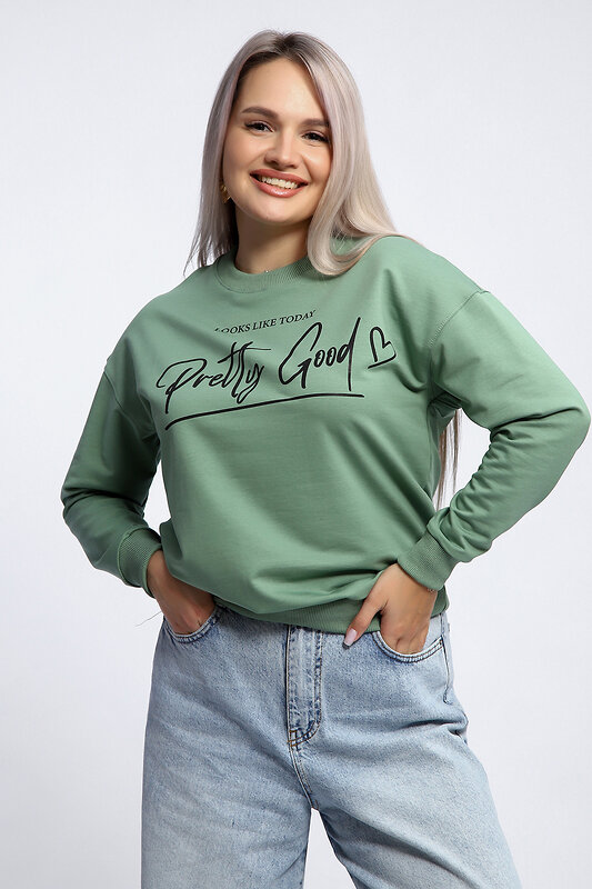 Натали Толстовка 581910 80048 фисташка