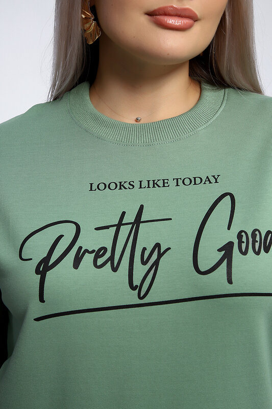 Натали Толстовка 581910 80048 фисташка