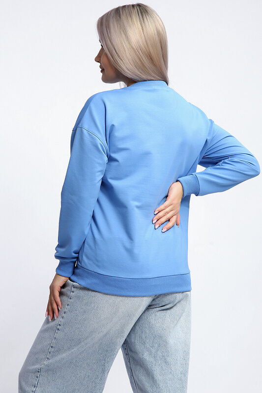 Натали Толстовка 581912 80048 голубой