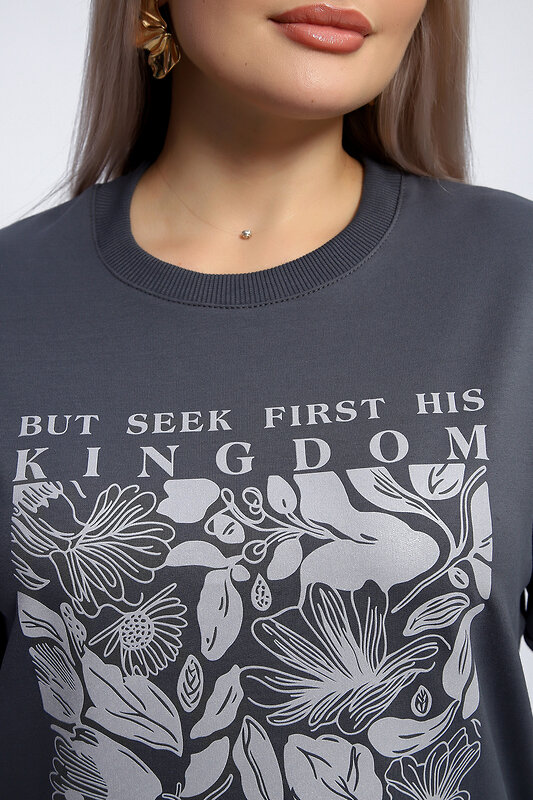 Натали Толстовка 581925 80047 темно-серый