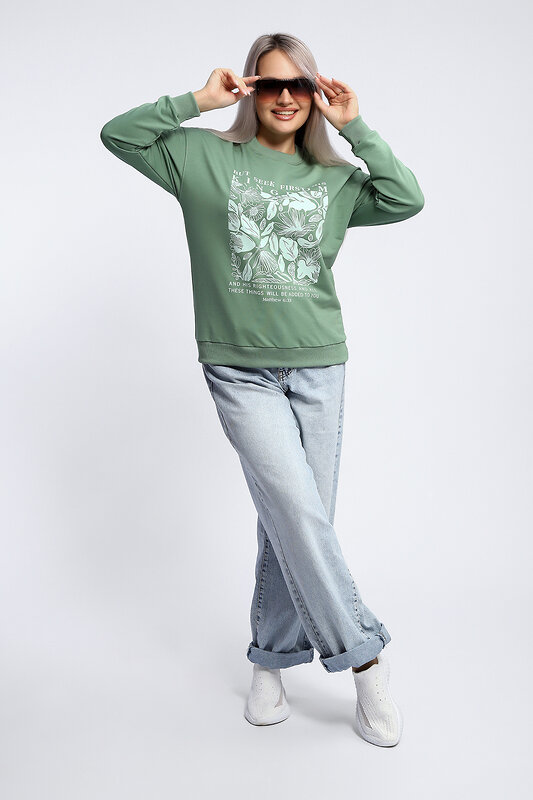 Натали Толстовка 581927 80047 фисташка