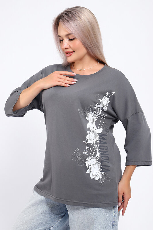 Натали Туника 581931 80045 серый